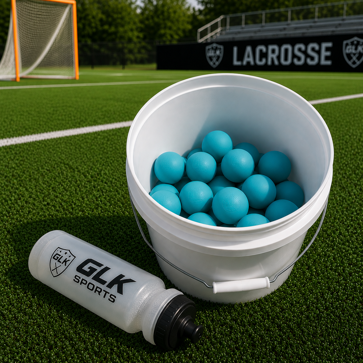 Lt. Blue Balls in Bucket-36 count