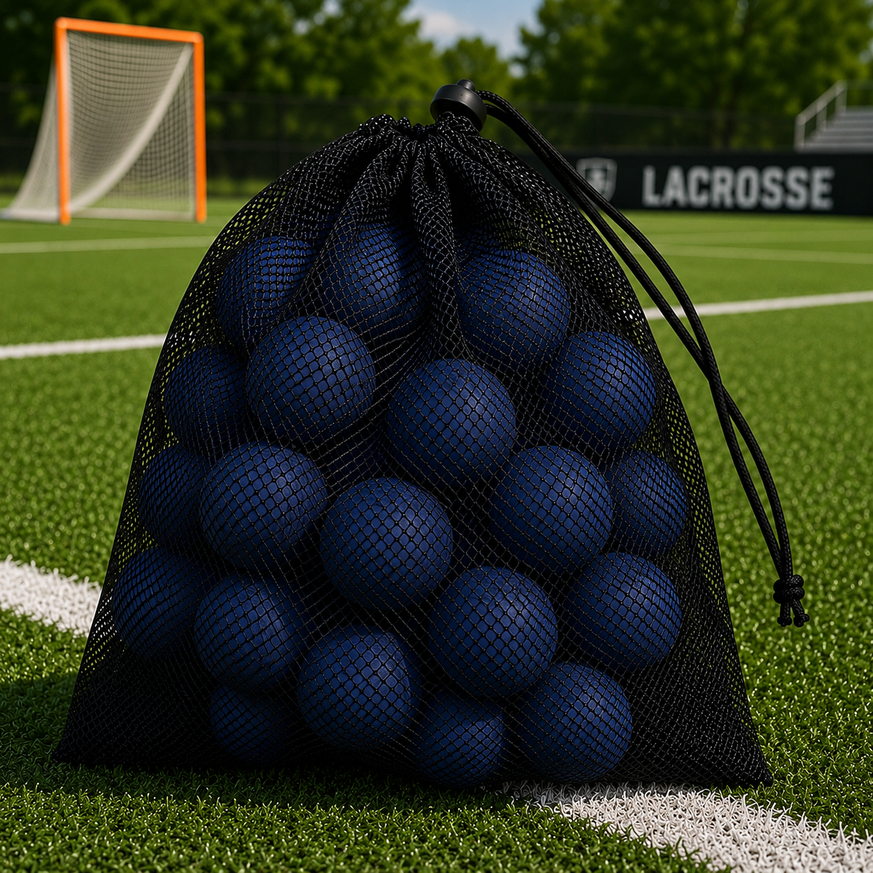 Dark Blue Balls in Mesh Bag-24 pack