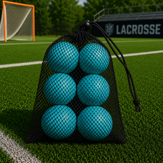 Light Blue Balls in Mesh Bag-6 pack