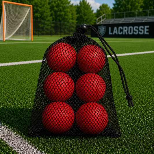Red Balls in Mesh Bag-6 pack